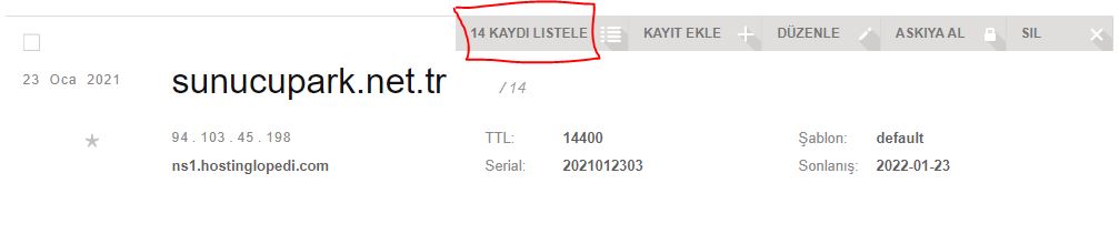 14 Kaydı Listele