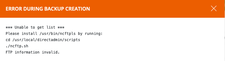 Directadmin Ftp