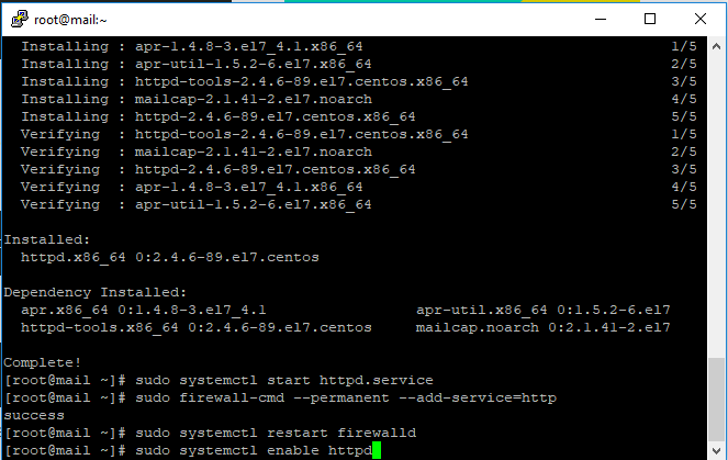 Enable Httpd