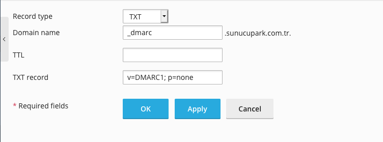 Plesk Dmarc