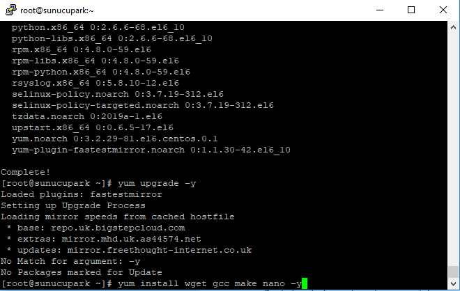 Yum Install Wget Gcc Make Nano