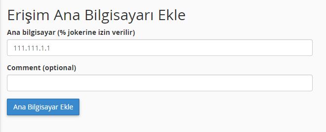 Uzakmysql