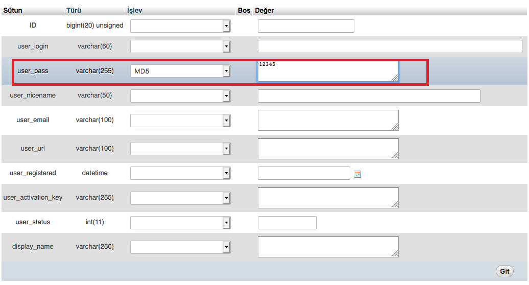 Wp Admin Sifresi3