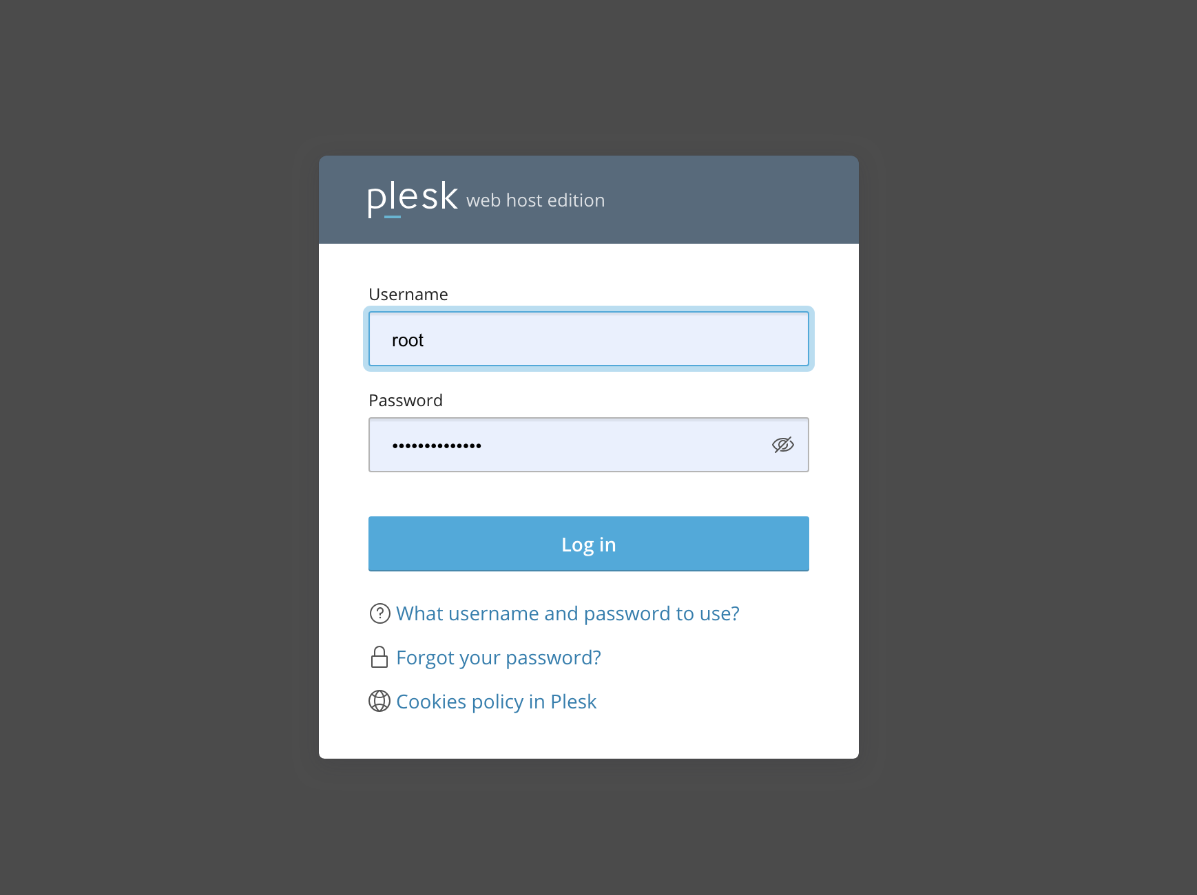Plesk Giris Ekrani Plesk Giris Ekrani